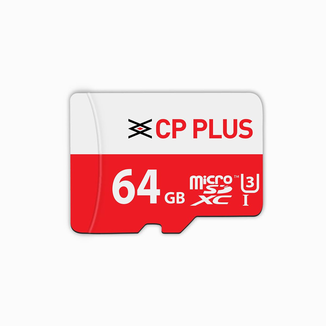 CP Plus CP-UM64C 64GB microSDXC Memory Card Grade UHS-3 Class 10, Up to 70 Mbps Reading & 30 Mbps Writing Speed