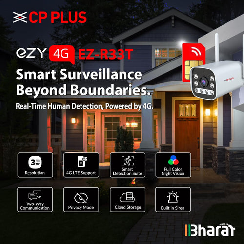 CP Plus EZ-R33T 4G 3MP Outdoor Bullet CCTV Camera